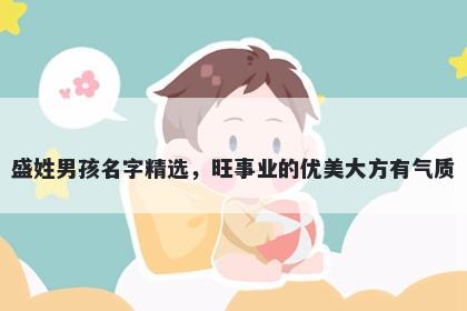盛姓男孩名字精选，旺事业的优美大方有气质