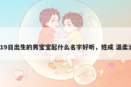 2025年-12月-19日出生的男宝宝起什么名字好听，姓成 温柔治愈的名字推荐