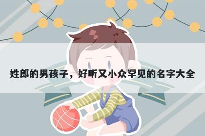 姓郎的男孩子，好听又小众罕见的名字大全