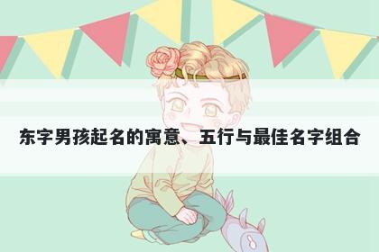 东字男孩起名的寓意、五行与最佳名字组合