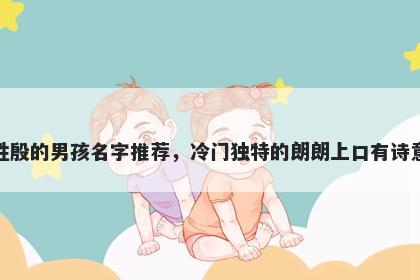 姓殷的男孩名字推荐，冷门独特的朗朗上口有诗意