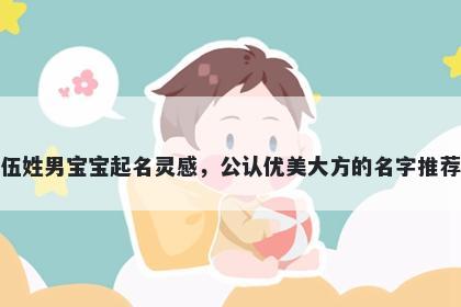 伍姓男宝宝起名灵感，公认优美大方的名字推荐