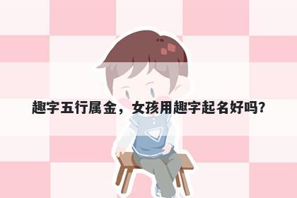 趣字五行属金，女孩用趣字起名好吗？