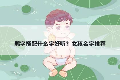 鹃字搭配什么字好听？女孩名字推荐