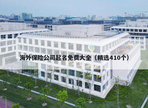 海外保险公司起名免费大全（精选410个）
