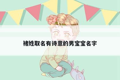 褚姓取名有诗意的男宝宝名字