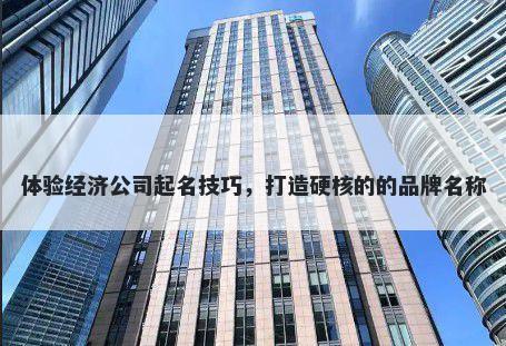 体验经济公司起名技巧，打造硬核的的品牌名称