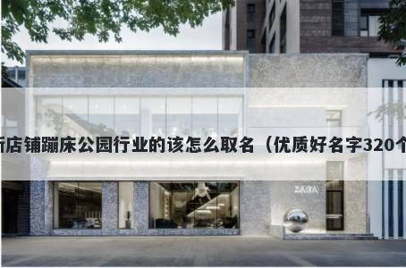 新店铺蹦床公园行业的该怎么取名（优质好名字320个）