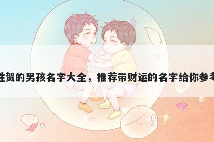 姓贺的男孩名字大全，推荐带财运的名字给你参考