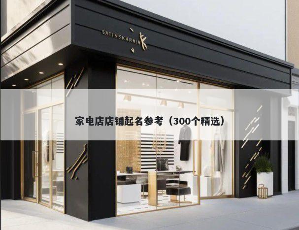 家电店店铺起名参考（300个精选）