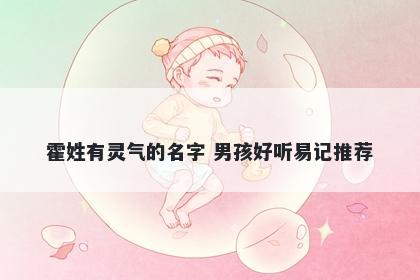 霍姓有灵气的名字 男孩好听易记推荐