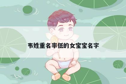 韦姓重名率低的女宝宝名字