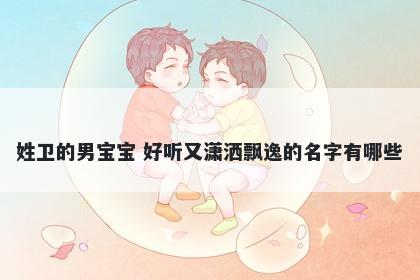 姓卫的男宝宝 好听又潇洒飘逸的名字有哪些