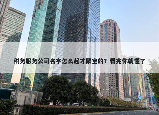 税务服务公司名字怎么起才聚宝的?看完你就懂了
