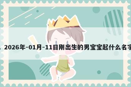 我姓冯，2026年-01月-11日刚出生的男宝宝起什么名字比较好