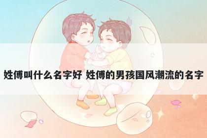 姓傅叫什么名字好 姓傅的男孩国风潮流的名字