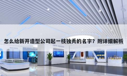 怎么给新开造型公司起一枝独秀的名字？附详细解析