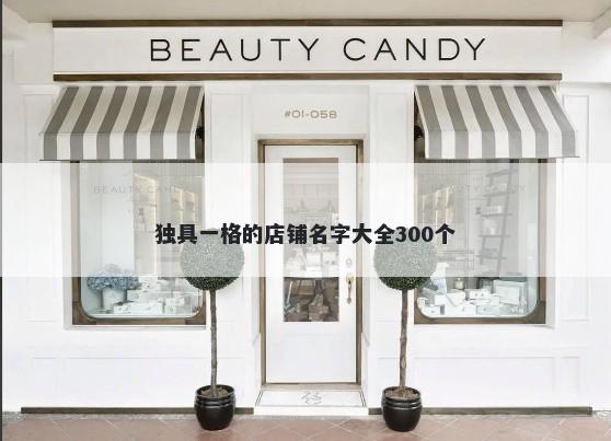 独具一格的店铺名字大全300个