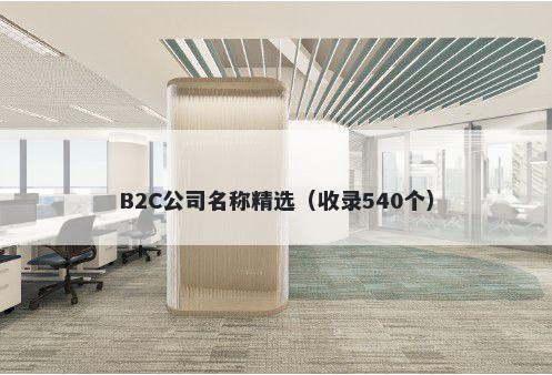 B2C公司名称精选（收录540个）