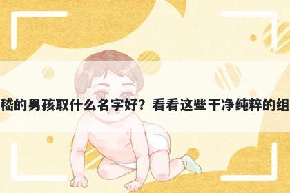 姓嵇的男孩取什么名字好？看看这些干净纯粹的组合