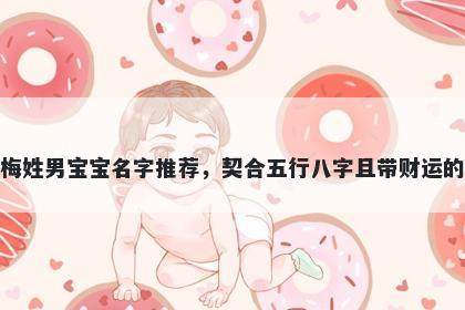 梅姓男宝宝名字推荐，契合五行八字且带财运的