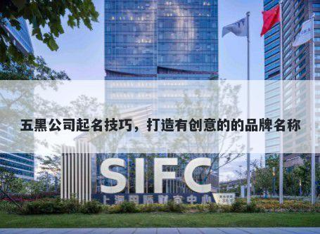 五黑公司起名技巧，打造有创意的的品牌名称