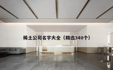 稀土公司名字大全（精选340个）
