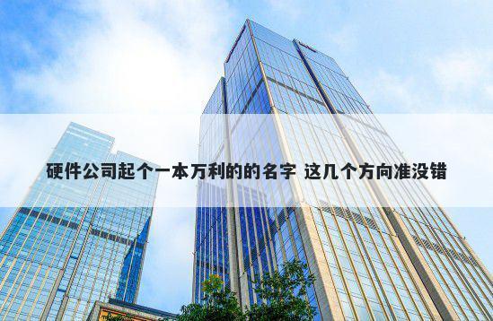 硬件公司起个一本万利的的名字 这几个方向准没错