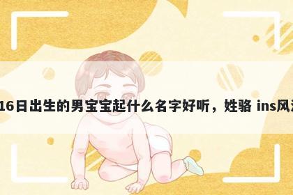 2026年-01月-16日出生的男宝宝起什么名字好听，姓骆 ins风洋气的名字推荐
