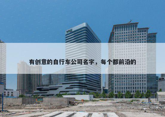有创意的自行车公司名字，每个都前沿的