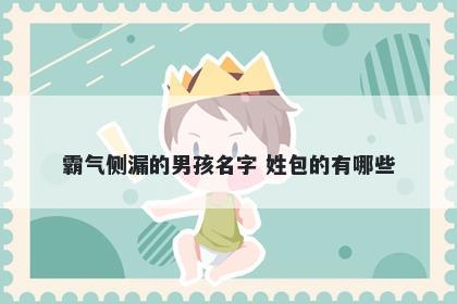 霸气侧漏的男孩名字 姓包的有哪些