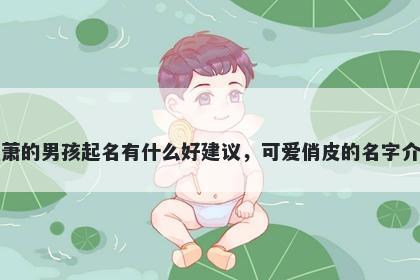 姓萧的男孩起名有什么好建议，可爱俏皮的名字介绍