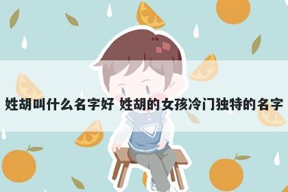 姓胡叫什么名字好 姓胡的女孩冷门独特的名字