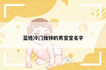 蓝姓冷门独特的男宝宝名字
