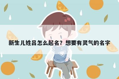 新生儿姓吕怎么起名？想要有灵气的名字