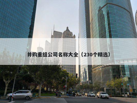 并购重组公司名称大全（230个精选）