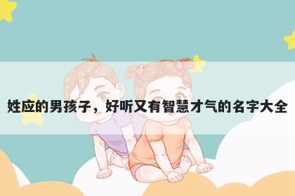 姓应的男孩子，好听又有智慧才气的名字大全