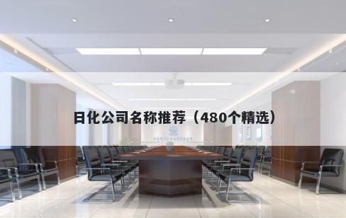 日化公司名称推荐（480个精选）