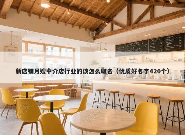 新店铺月嫂中介店行业的该怎么取名（优质好名字420个）