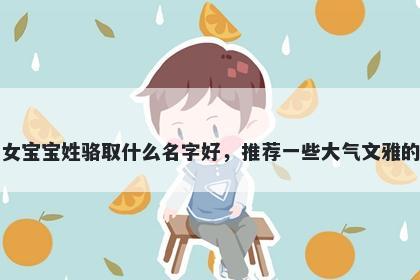 刚出生的女宝宝姓骆取什么名字好，推荐一些大气文雅的女孩名字
