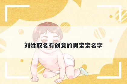 刘姓取名有创意的男宝宝名字
