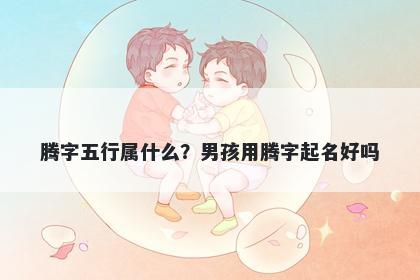 腾字五行属什么？男孩用腾字起名好吗