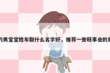 刚出生的男宝宝姓车取什么名字好，推荐一些旺事业的男孩名字
