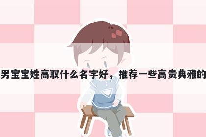 刚出生的男宝宝姓高取什么名字好，推荐一些高贵典雅的男孩名字