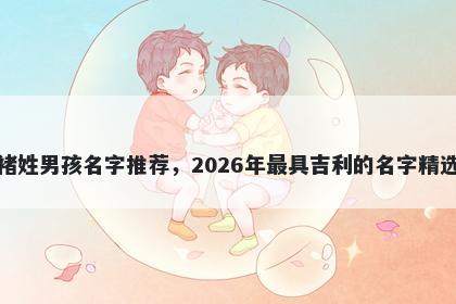 褚姓男孩名字推荐，2026年最具吉利的名字精选