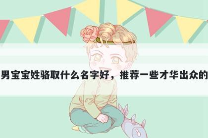 刚出生的男宝宝姓骆取什么名字好，推荐一些才华出众的男孩名字