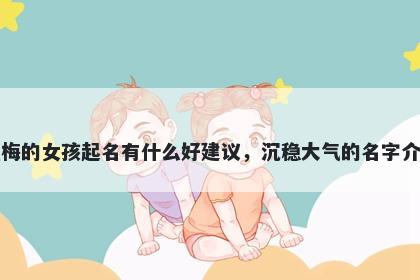 姓梅的女孩起名有什么好建议,沉稳大气的名字介绍