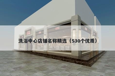 洗浴中心店铺名称精选（530个优质）