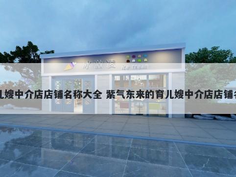 育儿嫂中介店店铺名称大全 紫气东来的育儿嫂中介店店铺名字