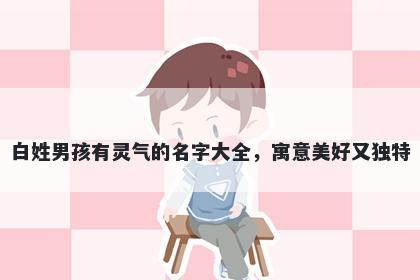 白姓男孩有灵气的名字大全，寓意美好又独特